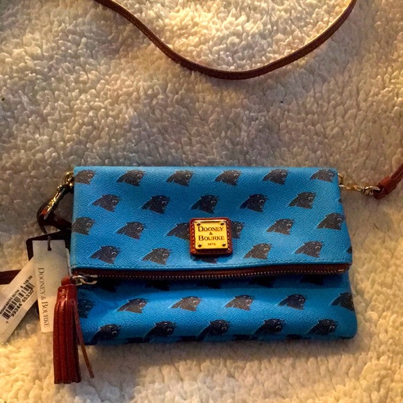 Dooney & Bourke Bags Dooney And Bourke Mini Bag Blue Carolina Panther Nfl Merchandise Poshmark